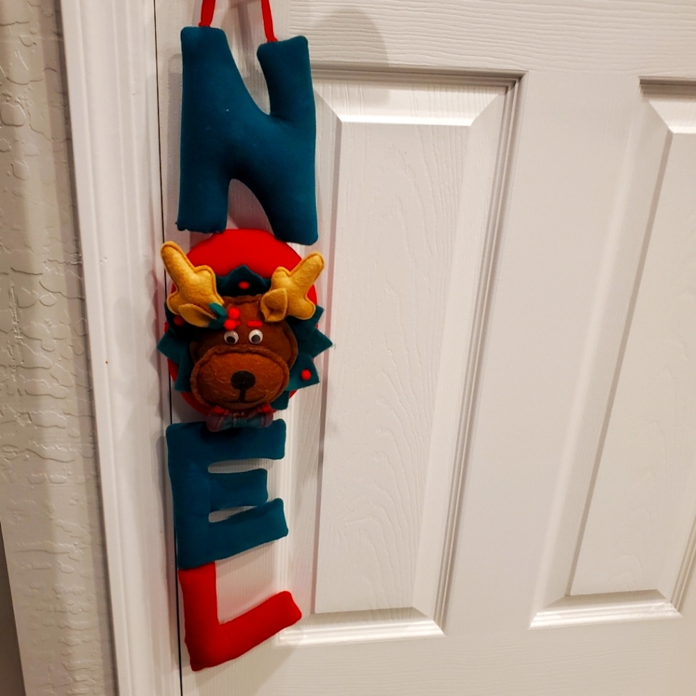 Noel Moose Door Hanger